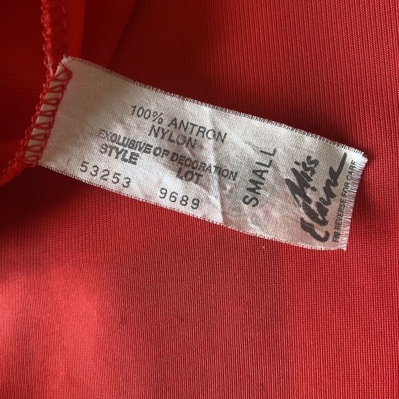 Vintage Miss Elaine Red Maxi Trapeze Nightgown. Flowy. Lace. USA. Size Small. - Picture 9 of 13